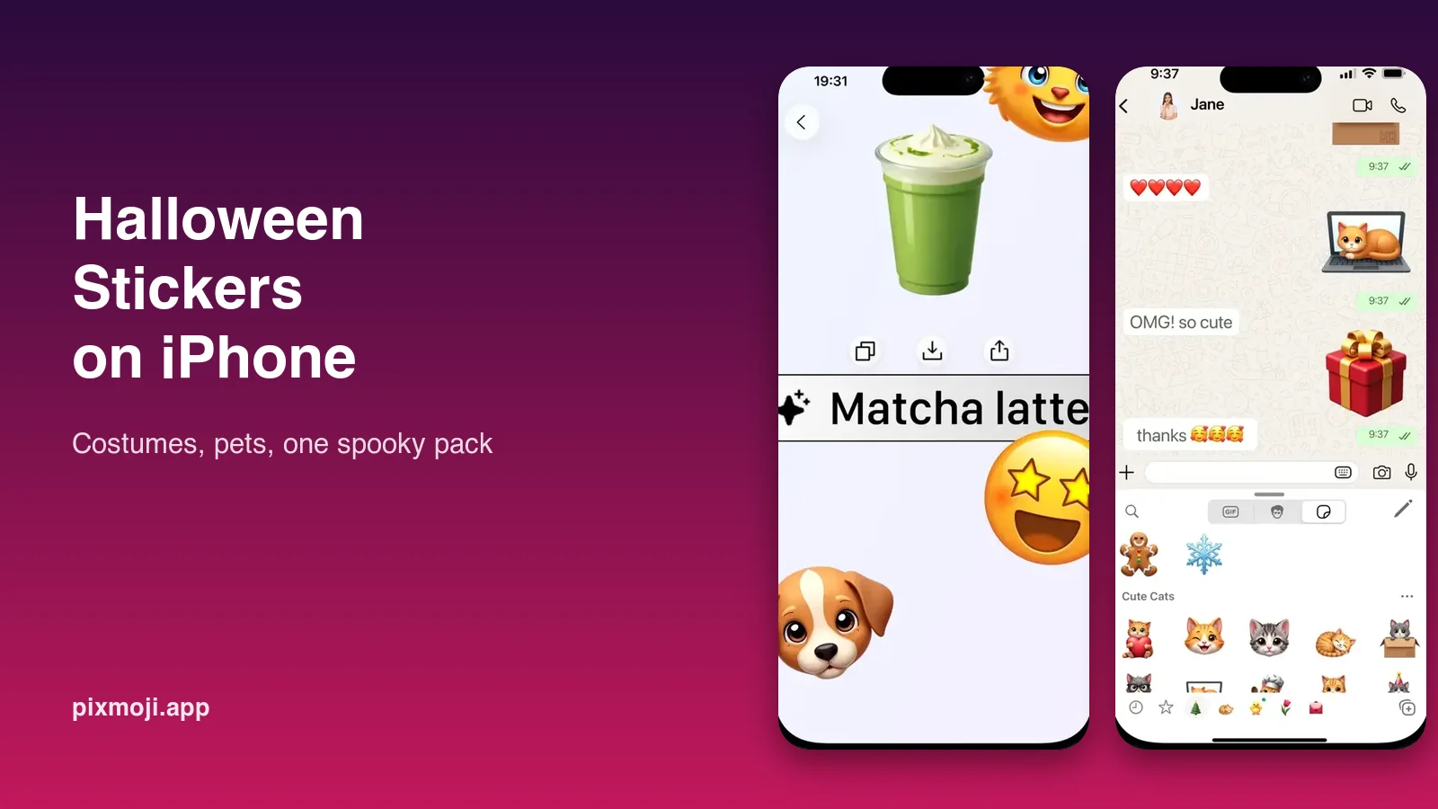 How to make Halloween stickers on iPhone: costumes, pets, and a spooky pack for the group chat