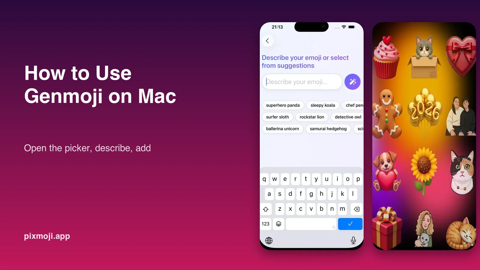 How to make and use Genmoji on a Mac